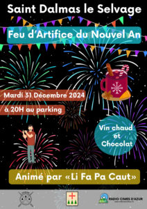 Mardi 31 décembre Feu D’artifice du Nouvel An