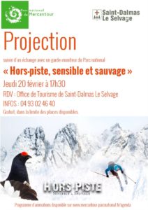 Jeudi 20 février à 17H30 – Projection du film Hors Piste