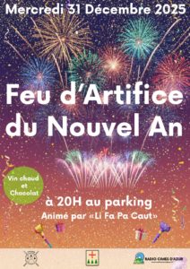 Feu d&rsquo;artifice du nouvel an – 31 janvier à 20H
