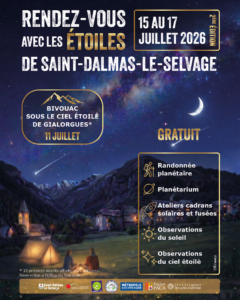 15 au 17 juillet – Rendez-vous avec les étoiles de Saint Dalmas
